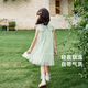 JELLYBABY Chinese style outdoor summer dress for girls, princess dress, children's mesh splicing dress, fairy dress