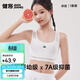 Athletic girl ice silk underwear development period mesh style I-back beautiful spring and summer student breathable antibacterial vest bra for women milk white * 1 piece 2XL recommended 125-145Jin Jin equals 0.5 kg
