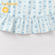 Balabala shopping mall same style Balabala baby dress baby princess dress 2026 new summer dress sweet and fashionable white and blue tone 00318 66