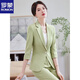 ROMON 2026 summer new style mid-sleeve suit suit for women, high-end, small, professional, casual, small suit jacket, green single-piece suit jacket XL recommended 109-119 Jin Jin equals 0.5 kg