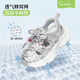 Snafy Girls Sports Sandals 2026 Summer New Children's White Shoes Breathable Soft Sole Light Casual Shoes Moonlight Silver 33 Recommended Foot Length 20.1cm