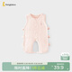 Tongtai (TONGTAI) baby sleeveless jumpsuit summer pure cotton baby clothes children's pipa clothing open crotch crawler suit pink 73cm