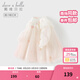 DAVE&BELLA girls' dress spring new style children's princess dress fashionable baby girl children's dress children's mesh skirt seashell pink ready stock 90 cm (recommended height 80-90cm)