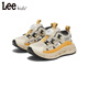 Lee children's sandals, non-slip breathable toe-cap shoes, apricot 26, inner length approximately 17.1cm