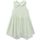 YEEHOO children's skirt girls summer dress new national style gauze skirt breathable skin-friendly cotton lining girl princess skirt new floating ripples - green 90