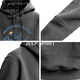 JEEP SPIRIT hooded sweatshirt for men 2026 spring new trendy brand loose versatile printed tops and jackets for men gray S 95-120 Jin Jin is equal to 0.5 kg