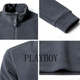 Playboy half-zip sweatshirt for men 2026 spring new loose casual long-sleeved bottoming shirt jacket versatile blue M 90-105Jin Jin equals 0.5 kg