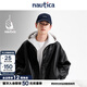 Nautica white sail star same style white sail CityBoy loose comfortable jacket leather jacket men JPJW4401 black 0TB L
