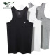 Septwolves vest men's vest pure cotton fine needle rib sports fitness bottoming sweatshirt hurdle suspenders underwear vest pure cotton fine needle rib 3-pack (black + white + gray) XL (175/100 recommended weight 130-150Jin [Jin equals 0.5 kg])