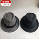 Hengyuanxiang Hat Men's Spring and Summer Hat Dad Woolen Hat Middle-aged and Elderly Jazz Hat British Versatile Retro Gentleman Hat Plaid Style-Light Gray Adult Style 58cm
