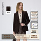 Langzi Elite Wardrobe Wool Gaozhi Suit Commuting Chic Suit Jacket High-end 26th Spring New Style Dark Brown S