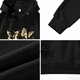 Playboy sweatshirt men's 2026 spring trendy hooded jacket men's clothing men's casual versatile sports top black S recommended to wear 70-90Jin Jin equals 0.5 kg