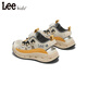 Lee children's sandals, non-slip breathable toe-cap shoes, apricot 26, inner length approximately 17.1cm