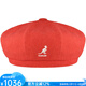 KANGOL beret painter hat pumpkin hat women's hat autumn and winter style retro fashion simple and versatile style K3107ST Cherry Glow orange M L suitable for head circumference 58-59c