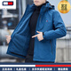 TOME BKOWAIE Genuine Tommy High-end Men's Jacket Spring Autumn Winter Jacket Outdoor Casual Hooded Three-in-One Jacket Top Black Winter Plus Velvet (Fellow Removable) Spring and Autumn Style Gift Box Packing 2XL Recommended 140-160Jin Jin is equal to 0.5 kg