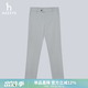 HAZZYS Men's Spring and Autumn Long Pants Men's Houndstooth Texture Commuting Casual Pants Men ATDZP0BAP18 Gray GE 35 (180/84A)