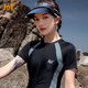 361 Badeanzug Frauensport einteilige flache Ecke Konservative kleine Brüste, die den Bauch bedecken, damit sie schlank und sexy große koreanische heiße Quelle Badeanzug 1050 schwarz grau 2xl Höhe 165-175/Gewicht 60-65 kg