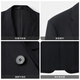 Jinlilai [laine de lavage à la machine] Nouveau costume d'automne et d'hiver pour les hommes commutant la veste décontractée formelle mince de veste décontractée EZTG30936012-Black-99 56 A recommandé 160-170jin [Jin est égal à 0,5 kg]