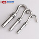 304 stainless steel expansion hook screws, lifting rings, hooks, explosion hooks, ceiling hooks, fixed hook bolts, 201 material, M8, 3 pieces, expansion hooks