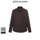 PEACEBIRD Men's Wear Shopping Mall Same Style Casual Shirt Sven Shirt Textured Wool Shirt B1CAE4B19 Brown 1 M