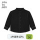 Jnby by JNBY Jiangnan Buyi children's clothing autumn and winter loose long-sleeved corduroy ribbon shirt boys and girls 1O8217560 005/near black 110 cm
