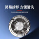 XMSJ cylinder stainless steel single-sided embedded high-speed exhaust fan kitchen powerful exhaust fan range hood industrial replacement 14380V embedded opening 37CM ​​high-speed