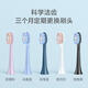 FLYCO Electric Toothbrush Head Compatible Model FT7105/FT7106/FT7205 TH01 Ice Crystal Blue 1 Pack