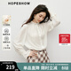 Red-sleeved retro palace-style chiffon shirt, spring and autumn new women's wear with fungus bell sleeves, slim and versatile top, off-white 004 M