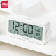 Deli Newsea seri Bluetooth multi-fungsi jam alarm elektronik pengaturan Bluetooth otomatis nada dering waktu sekolah lampu latar disesuaikan Tipe-C pengisian putih NS884