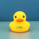 Haomuyin (haomuyin) little duck bath toy baby bath play number little yellow duck toy children squeeze and scream sound No. 8 orange