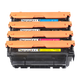 Jingcheng CF450A Toner Patrone eignet sich für HP 655A M632; M652N/DN; M653X/DH; M681Z-Drucker [44000 Seiten] CF450A große Kapazitäts-Vierfarb-Toner-Patronen-Set