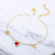 Meluxe 18K gold coral bracelet for women adjustable extension chain gold weight about 0.81g