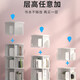 Yiga rotating bookshelf 360-degree bookshelf floor-standing student creative storage bookcase multi-layer storage rack white five layers