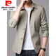 Pierre Cardin Spring et Automne Men's Business Veste. Portez un style coréen mince de couleur de couleur unie et jeune. Veste nj1048 bleu foncé L [Recommandé 110-130jin [Jin est égal à 0,5 kg]]