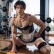 
Men's special temptation sex thong three-point breast-exposed couple sexy temptation shame perspective bondage ties Bundle clothes without leg ring + outerwear average size 80-110Jin [Jin equals 0.5 kg]