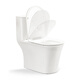 
HUIDA (HUIDA) bathroom jet siphon flush toilet urea formaldehyde fiber cover household water-saving ceramic toilet 6218 direct ship by manufacturer measuring pit distance 300MM pit distance (free installation in coverage area)