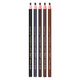 Hensi 1818 Pull-Thread Eyebrow Pencil Tear-off Paper Waterproof and Sweat-proof Eyebrow Makeup Artist Female Tear-Off Can Cut Duckbill Shape Beginner Ordinary Model Brown *2 Count