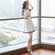 Pierre Cardin 2024 NUEVO estilo Vestido generalmente portátil Estilo de fragancia Pequeño Vestido blanco y delgado para mujeres Summer White M