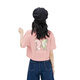 Jüdisches Frauen kurzärmeliges T-Shirt im Sommer Heiße, vielseitige T-Shirt Pure Cotton Dopamin Small Slim Top Jr B Pulver 835a S