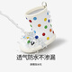 
SEVEN ONLY OLINE second-generation rainbow bean shark children's rain boots girls anti-slip infant baby rain boots girls water shoes blue 15 0 inner length 15cm [foot length about 14.5 wear]