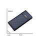 Dijiale Korean version leather wallet simple men's large capacity long wallet student personality retro men's leather wallet multiple card soft leather can hold driver's license wallet for boyfriend gifts Long black
