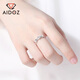 Aido Diamond pt950 platinum 520 ring women's platinum live adjustable ring gift for wife, weight 2.6-2.8 grams + free engraving
