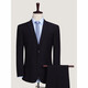 Langdeng suit suit men's business attire autumn business interview formal wear youth slim host groom groom wedding men's dress black standard version A 52 size top - optional pants size no 38