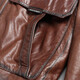 Hengyuanxiang Ziegenlederfell einteilige Männer mit echter Lederjacke für Herren silberne Ball grau Nerz Innerer Deckel Marten einteiliger kurzer Reißverschluss mit Kapuze Winter Brown L.