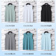 
2025 summer thin style outfit fitness large size sports vest loose fast dry ice-feeling base vest 15283 gray 8XL 245-270Jin [Jin equals 0.5 kg]