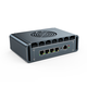 Control doble N5105 Ventilador de enfriamiento de cuatro núcleos Versión ROS ROS Soft Router Linux Control industrial de control industrial Win11 Puerto de red cuádruple con puerto serie Dual Display 4K Pantalla 4G Slot N100 16g Memoria + 256g Estado sólido G31 Modelo de ventilador gris N6210 M.2-I226 Network Network