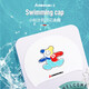 Kawasaki (KAWASAKI) swimming cap silicone waterproof ear protection, comfortable, soft and non-stretching for long hair, large capacity swimming cap for men and women, adult professional training swimming cap SC-008