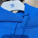 阿迪达斯 （adidas）卫衣男士春秋季三叶草运动服针织连帽休闲上衣套头衫 HK9866蓝色磨毛毛圈  L