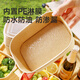 Meiya disposable lunch box square 750ml*20 sets food-grade picnic takeaway fruit kraft paper packaging box with lid