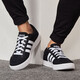 
Adidas new men's shoes for men's shoes for summer comfortable and breathable campus sports shoes fashionable three-stripe board shoes casual AW3890 black canvas shoes 40